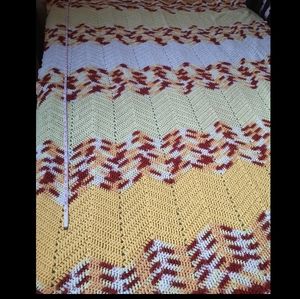 beautiful hand knit blanket